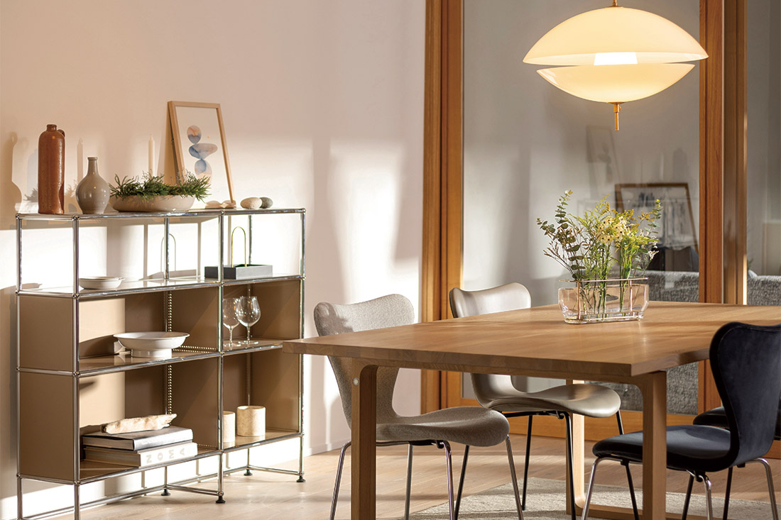 北欧家具正規販売店 香川県丸亀市にあるCONNECT HOUSE Planning Studio(丸亀スタジオ)店舗内の展示風景イメージ