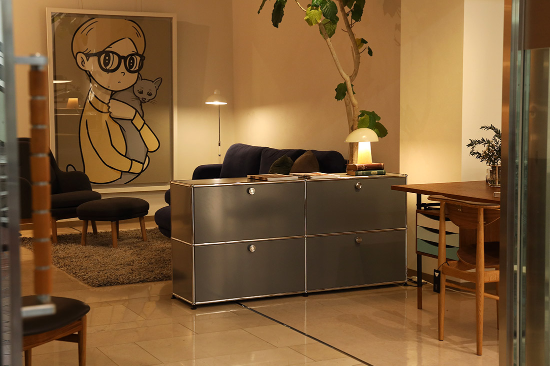 北欧家具正規販売店 岡山天満屋プレミアムリビングギャラリー。ショールーム内の展示風景イメージ