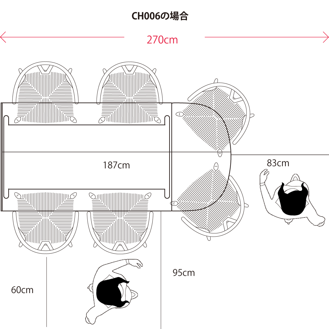 カール・ハンセン＆サンのダイニングテーブルCH006のある心地よい暮らし