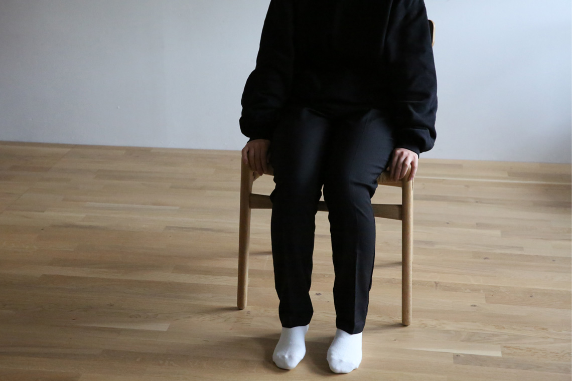 チェアch23に座った時の様子