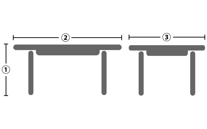 テーブルの測り方