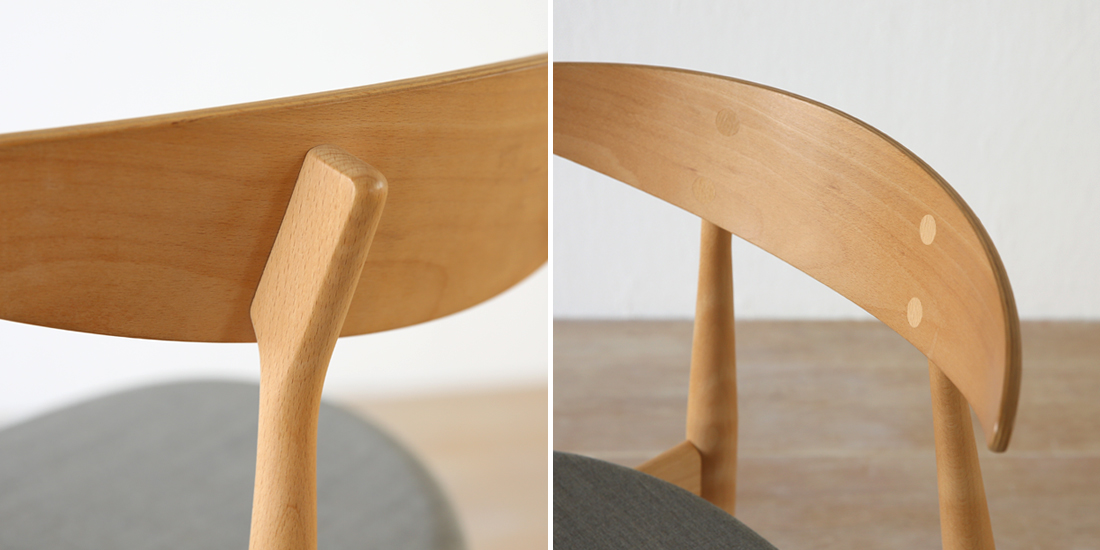 コンパクトで美しいCH33ダイニングチェア