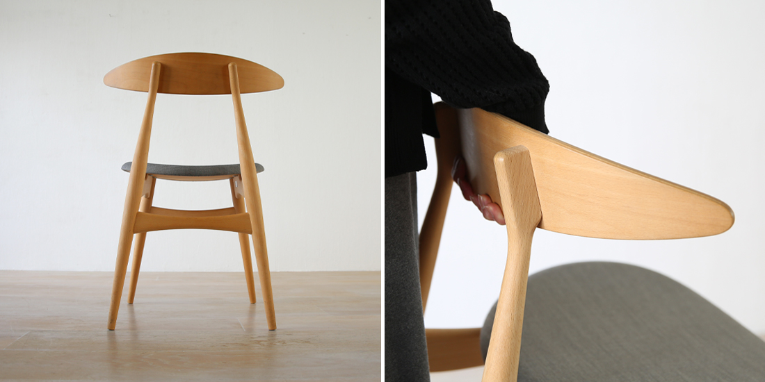 コンパクトで美しいCH33ダイニングチェア