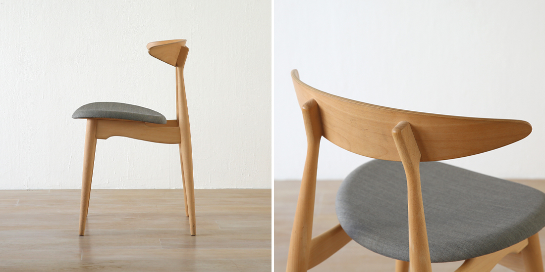 コンパクトで美しいCH33ダイニングチェア