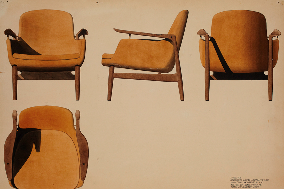 フィン・ユールらしいエレガントで彫刻的な53チェア