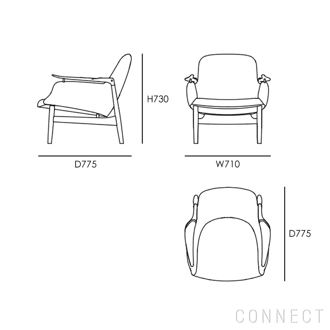 フィン・ユールらしいエレガントで彫刻的な53チェア