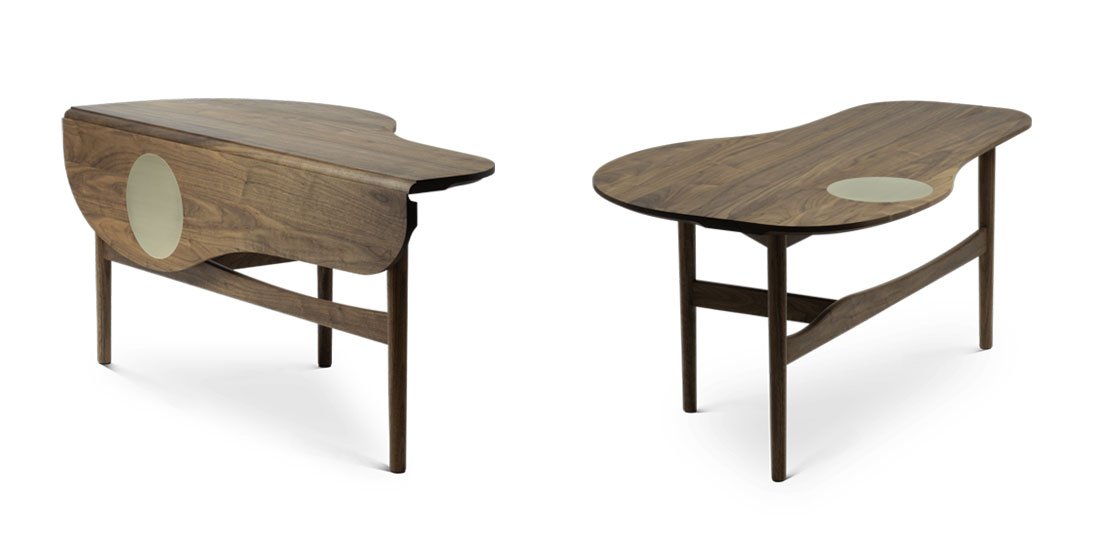 アートと彫刻的な美しさが融合。バタフライテーブル