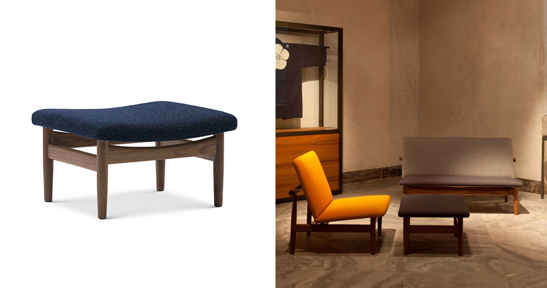 >空間に余白を生む軽やかなデザイン、ジャパンフットスツール