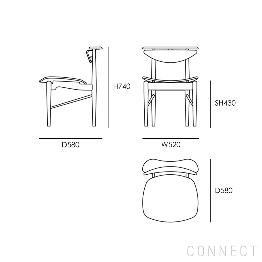 シンプルでありながら実用的で美しいリーディングチェア