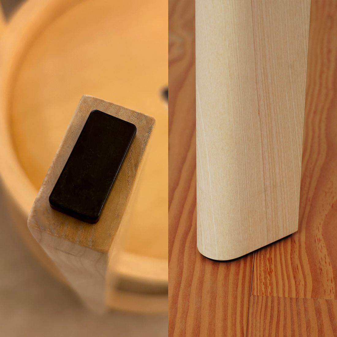 脚先の足裏にはグライド