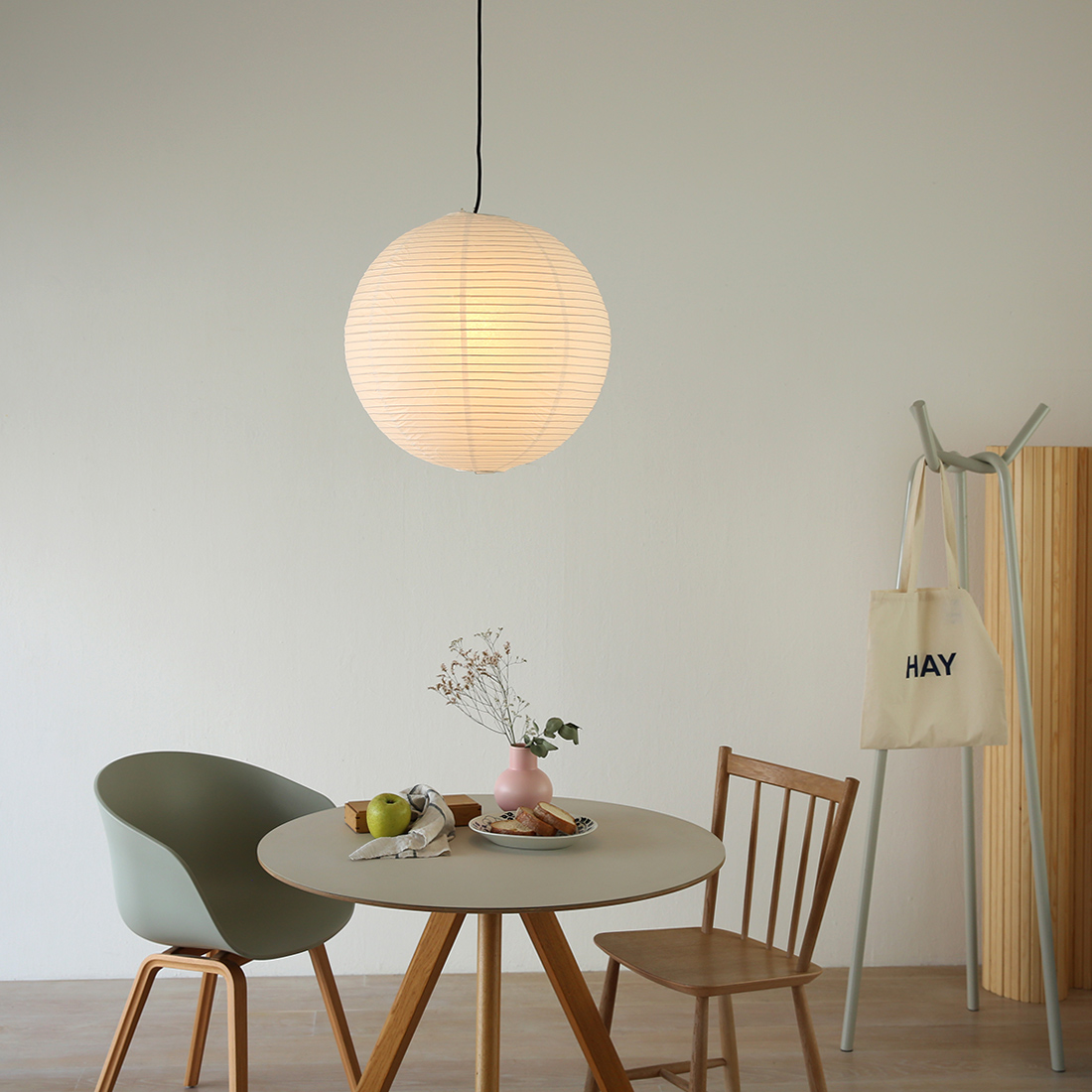 ペーパーシェードのコーディネート