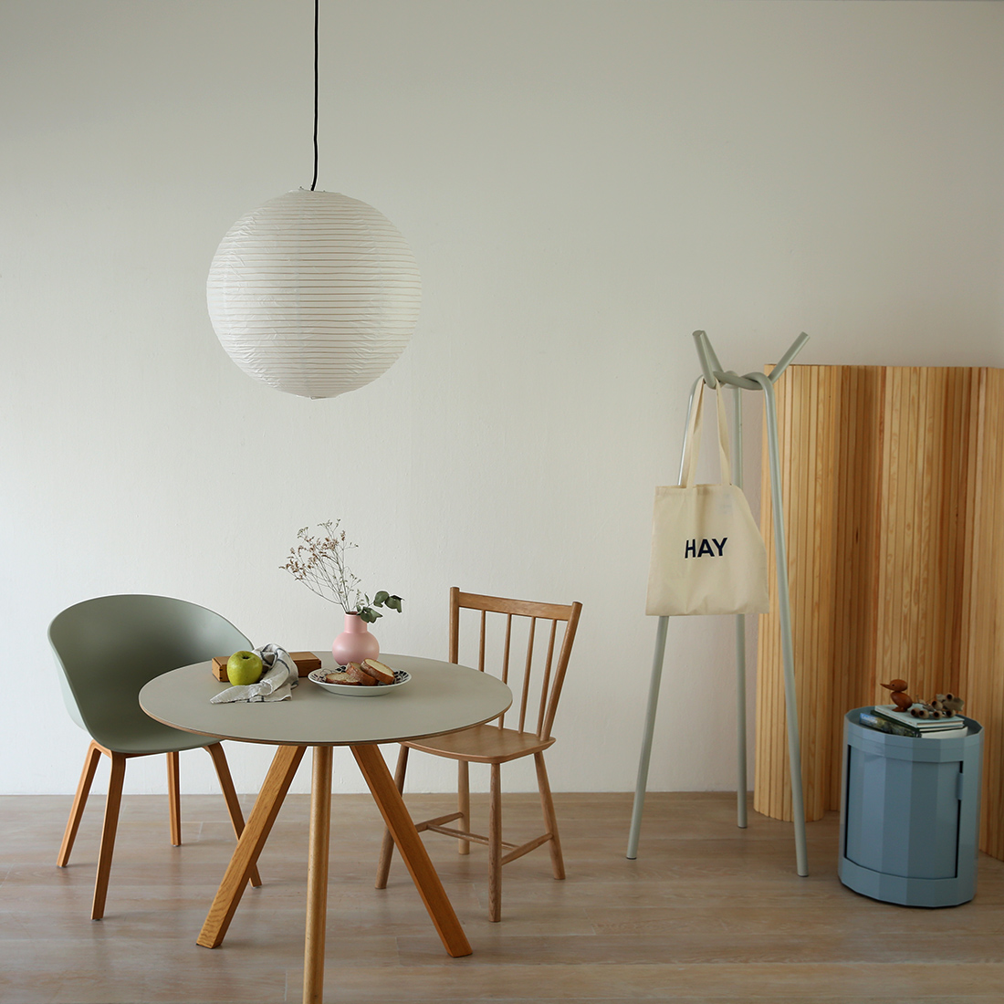 ペーパーシェードのコーディネート