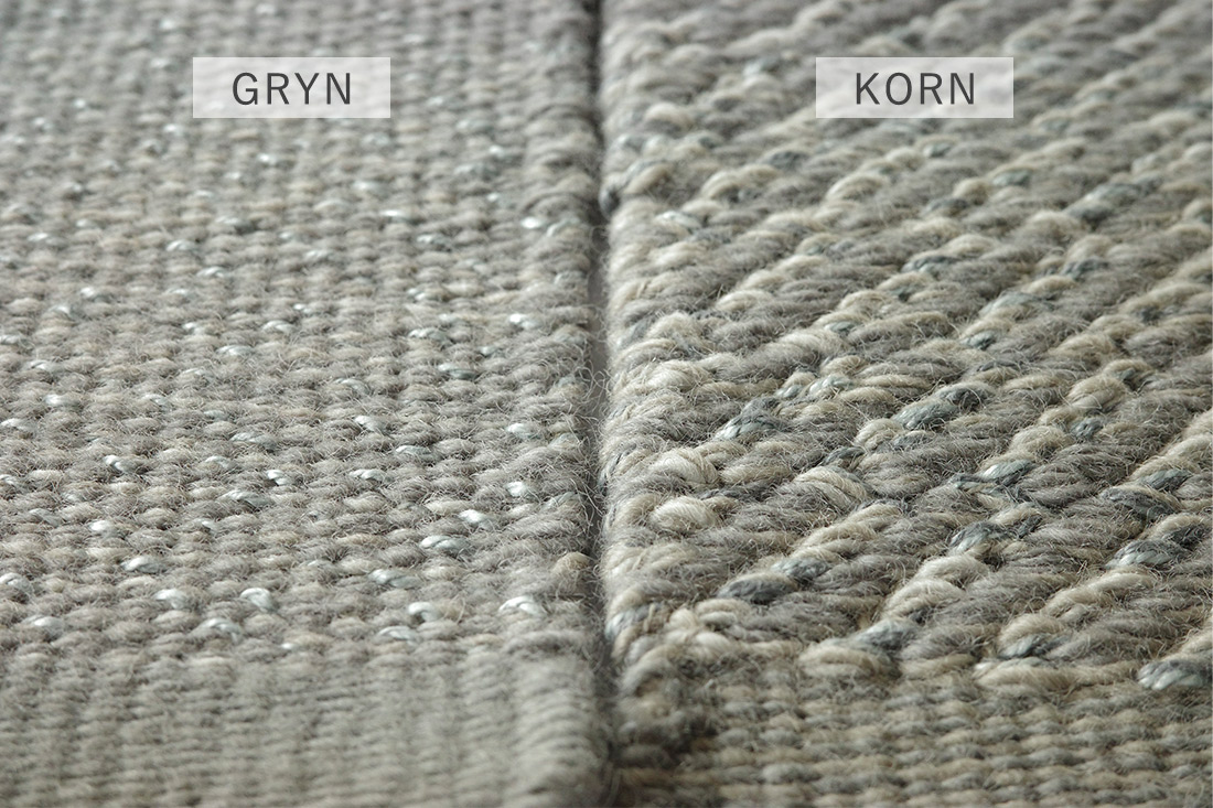 グリュンとコーンの生地アップ