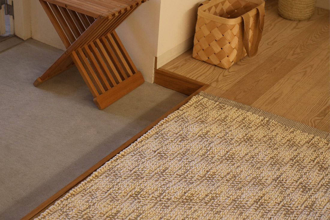 玄関で使用するエコーラグ