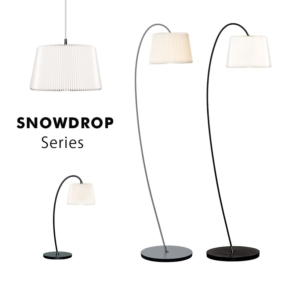 SNOWDROP フロアランプ グレー