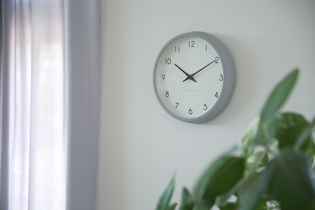 Campagne ( カンパーニュ ）オーク 掛け時計電波時計【CONNECT別注】グレー