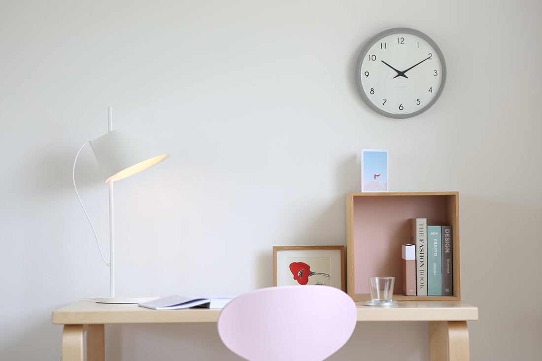 Campagne ( カンパーニュ ）オーク 掛け時計電波時計【CONNECT別注】グレー