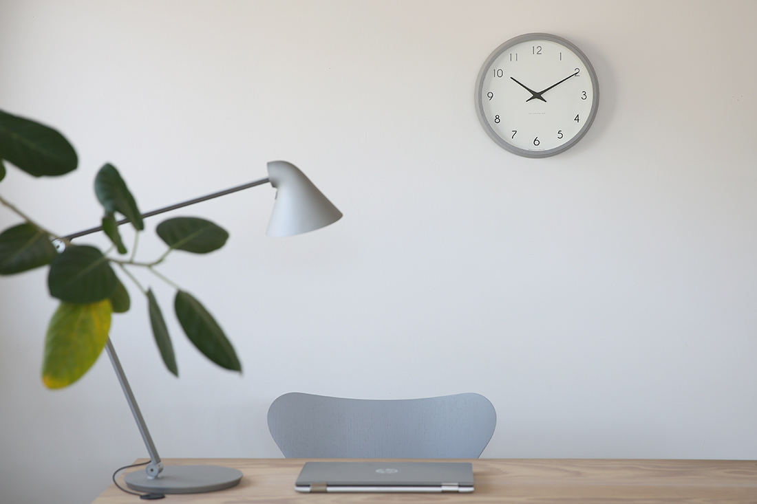 Campagne ( カンパーニュ ）オーク 掛け時計電波時計【CONNECT別注】グレー