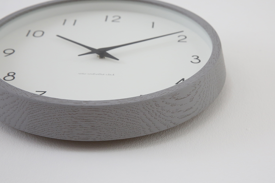 Campagne ( カンパーニュ ）オーク 掛け時計電波時計【CONNECT別注】グレー