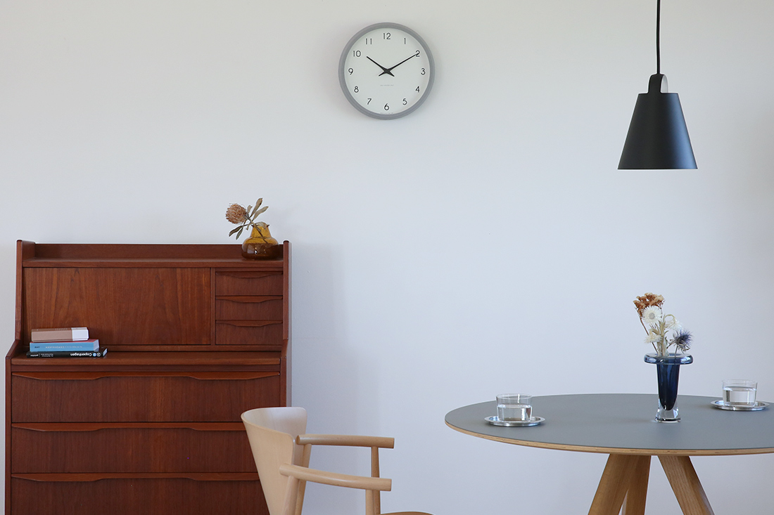 Campagne ( カンパーニュ ）オーク 掛け時計電波時計【CONNECT別注】グレー