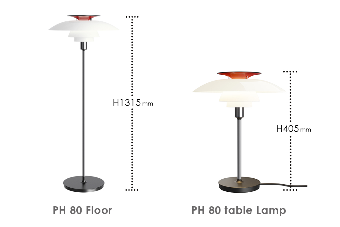 PH 80 Table Lampとフロアランプ