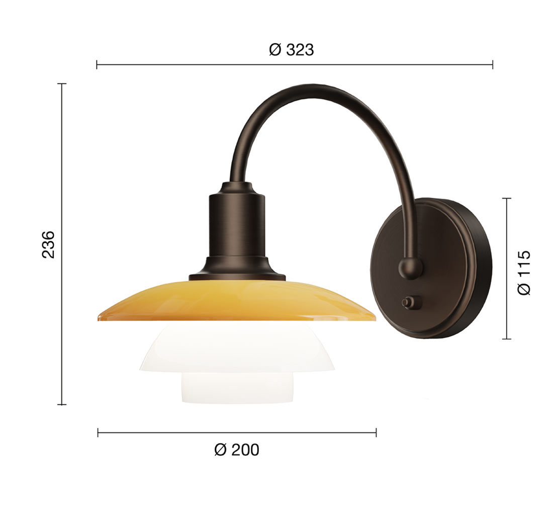 PH 2/2 WALL LAMP CENTENARY EDITION