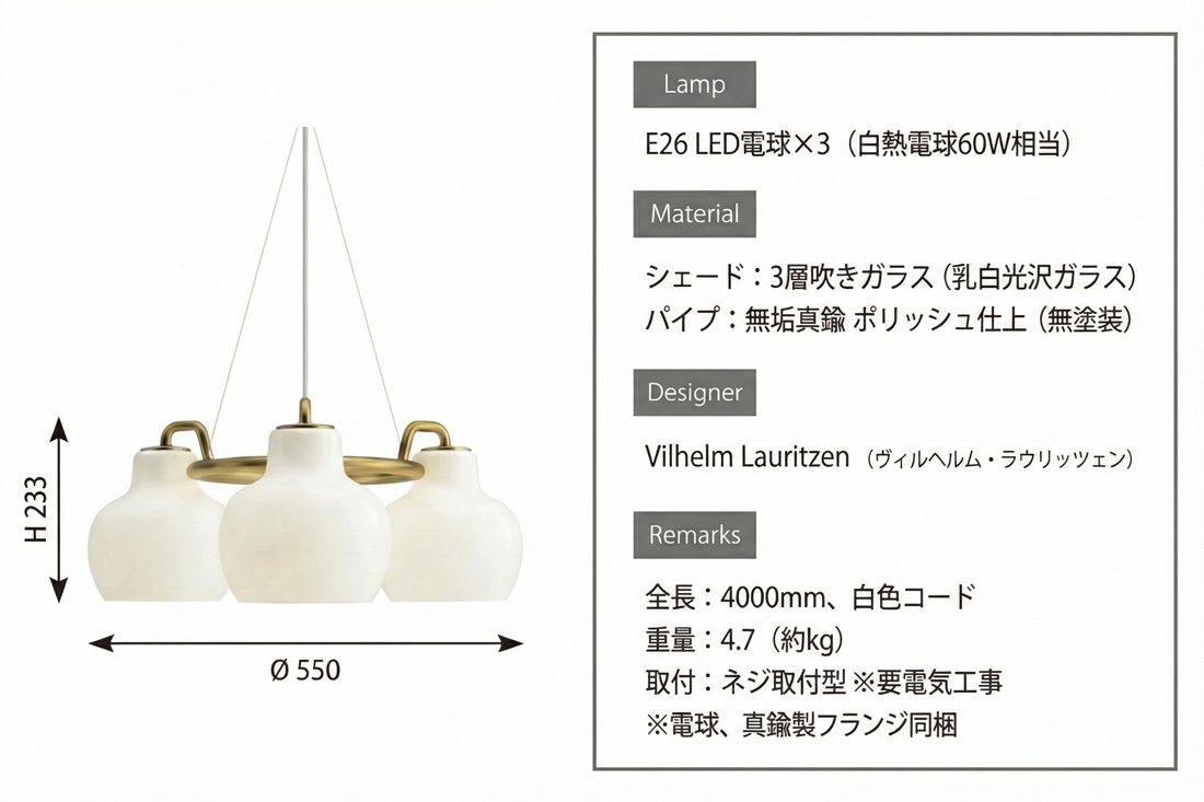 VL Ring Crown 3 ペンダント