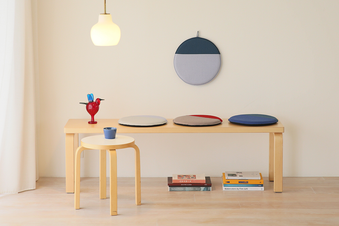 ラウンドシートクッション  ベンチスタイリング