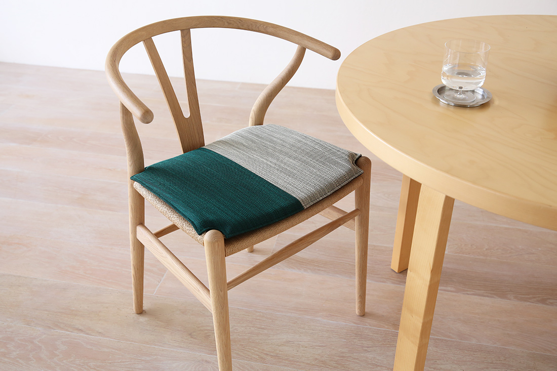 Yチェアシートクッション Lilaグリーン