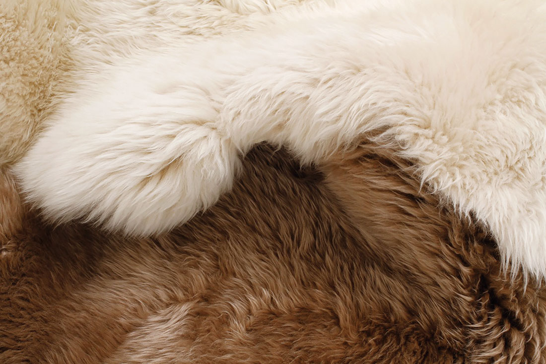 心地よい柔らかさと温かさ最高品質のシープスキン