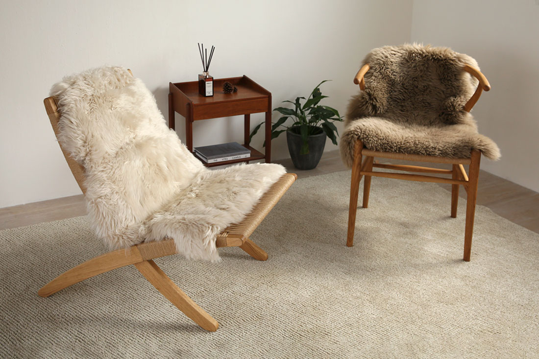 心地よい柔らかさと温かさ最高品質のシープスキン