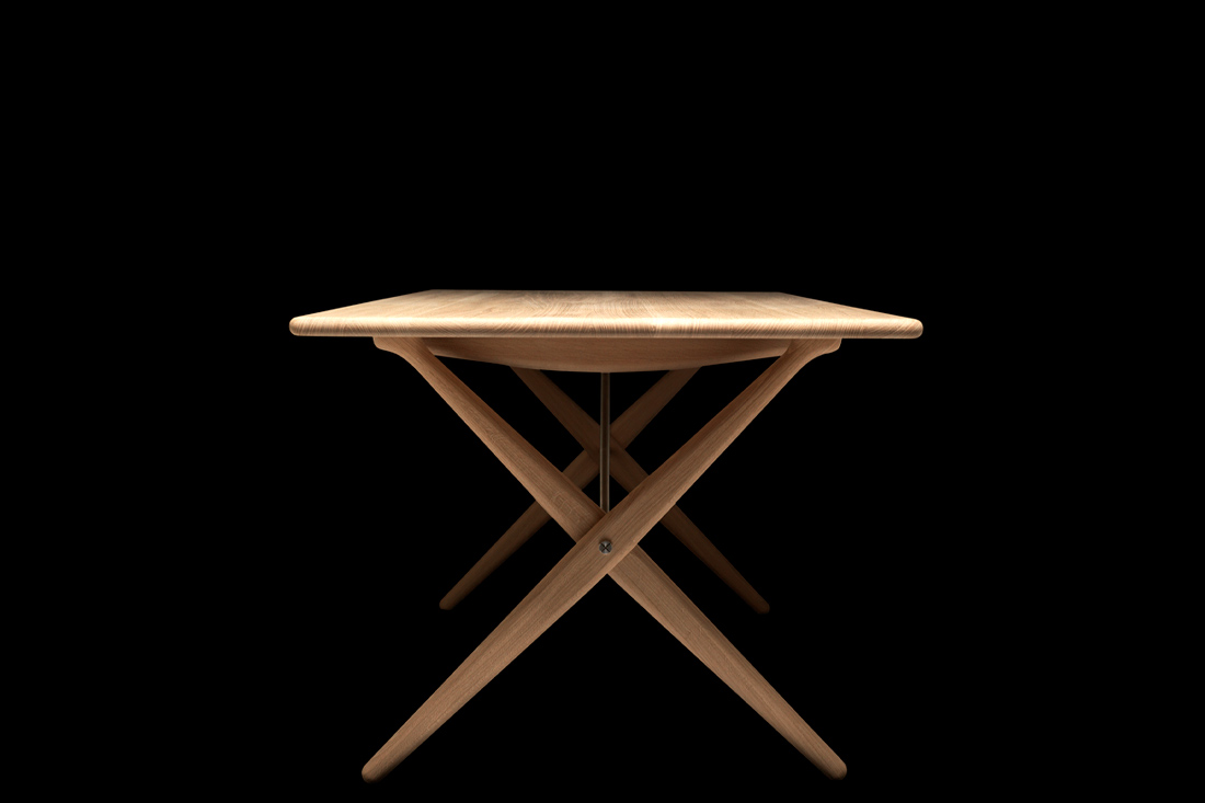 構造を美しく見せる建築的テーブルPP85