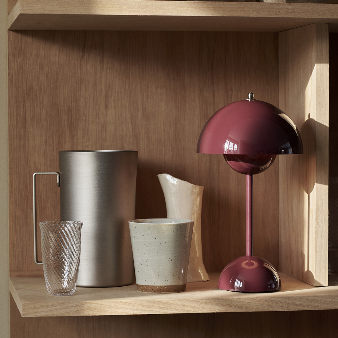 フラワーポットポータブルライトの発色と光沢