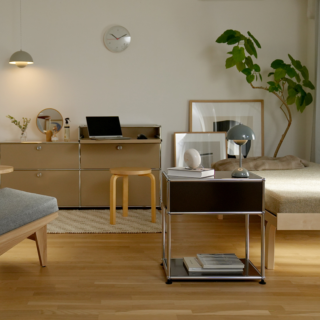 フラワーポットポータブルライトのインテリア