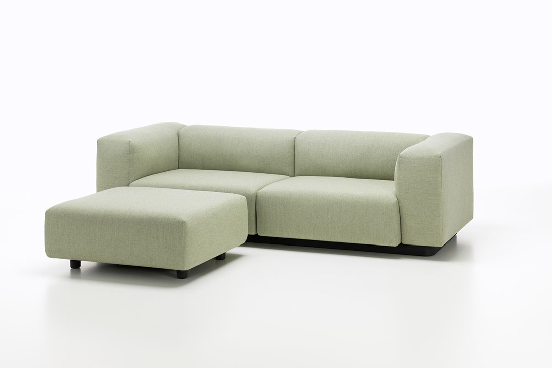 ソフトモジュラーソファ 2シーターとオットマン
