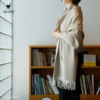 alpaka（アルパカ）/Shawl Exclusive Fishbone (ショールエクスクルーシブフィッシュボーン)  65×200cm