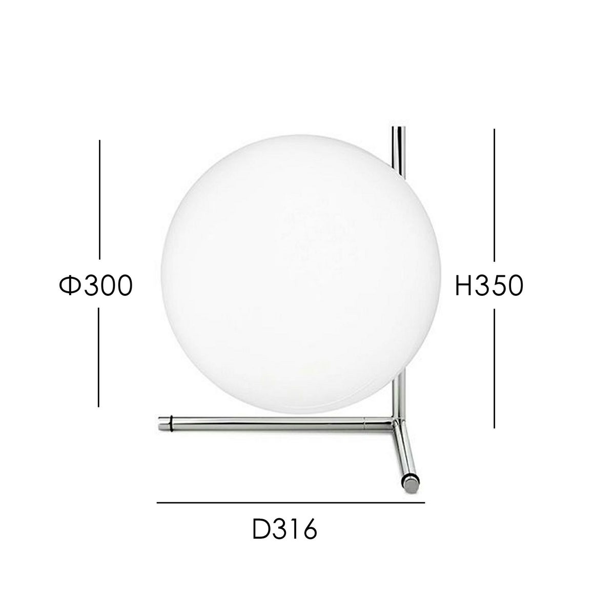 FLOS(フロス) / IC LIGHTS T2（アイシーライツT2）/ クローム