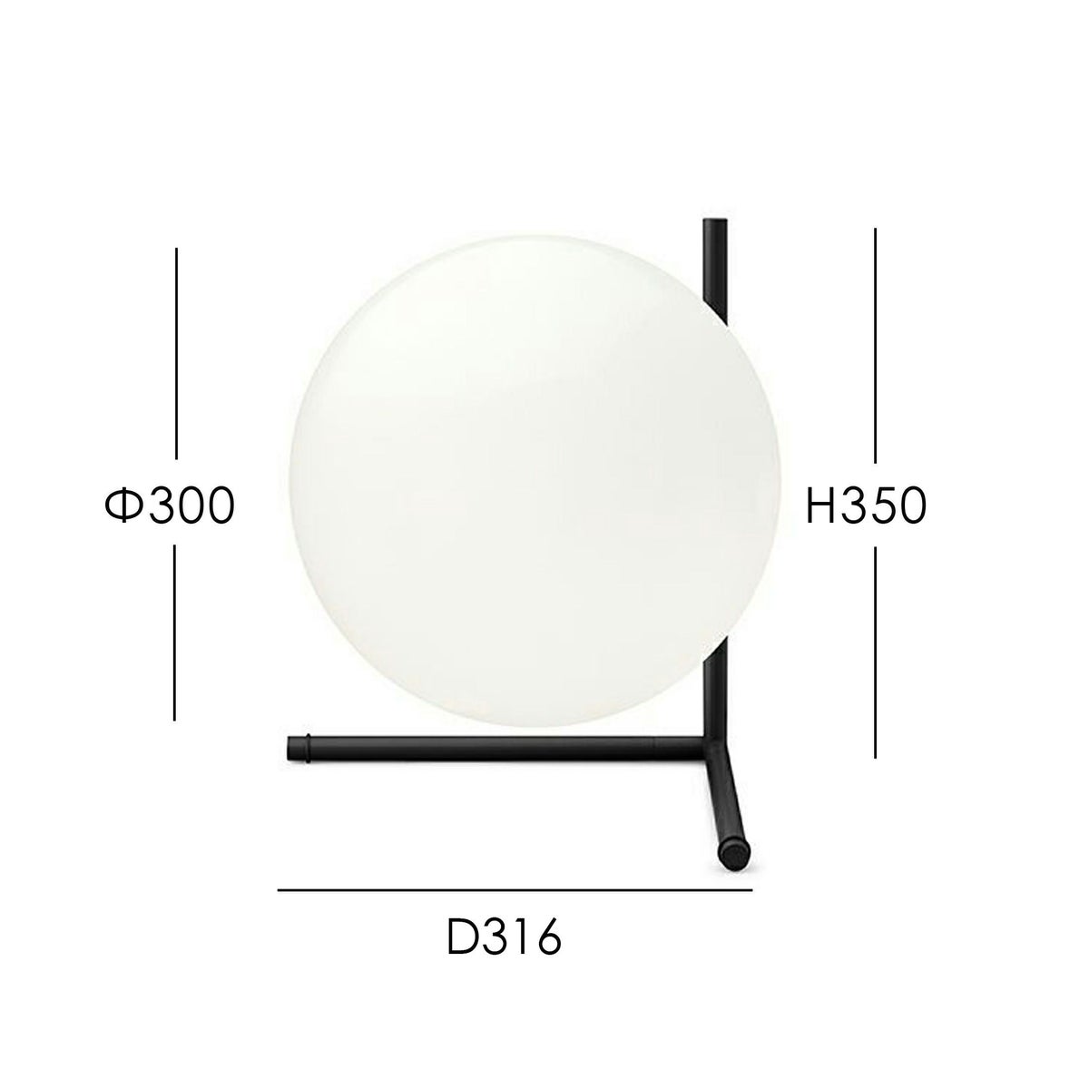 FLOS(フロス) / IC LIGHTS T2（アイシーライツT2）/ ブラック