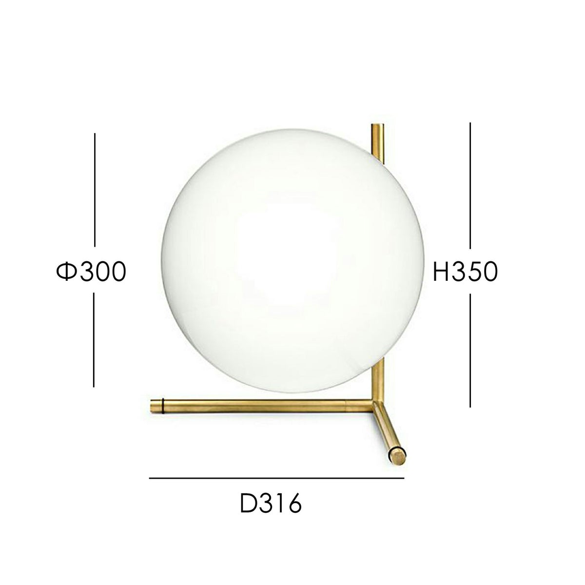 FLOS(フロス) / IC LIGHTS T2（アイシーライツT2）/ ゴールド