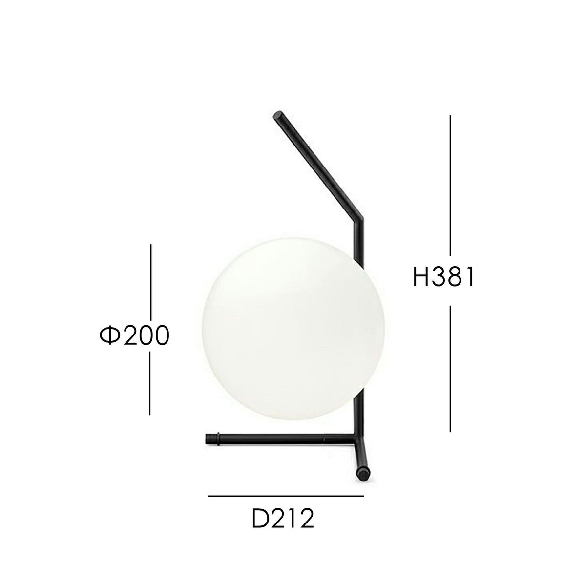 FLOS(フロス) / IC LIGHTS T1 LOW（アイシーライツT1 LOW）/ ブラック