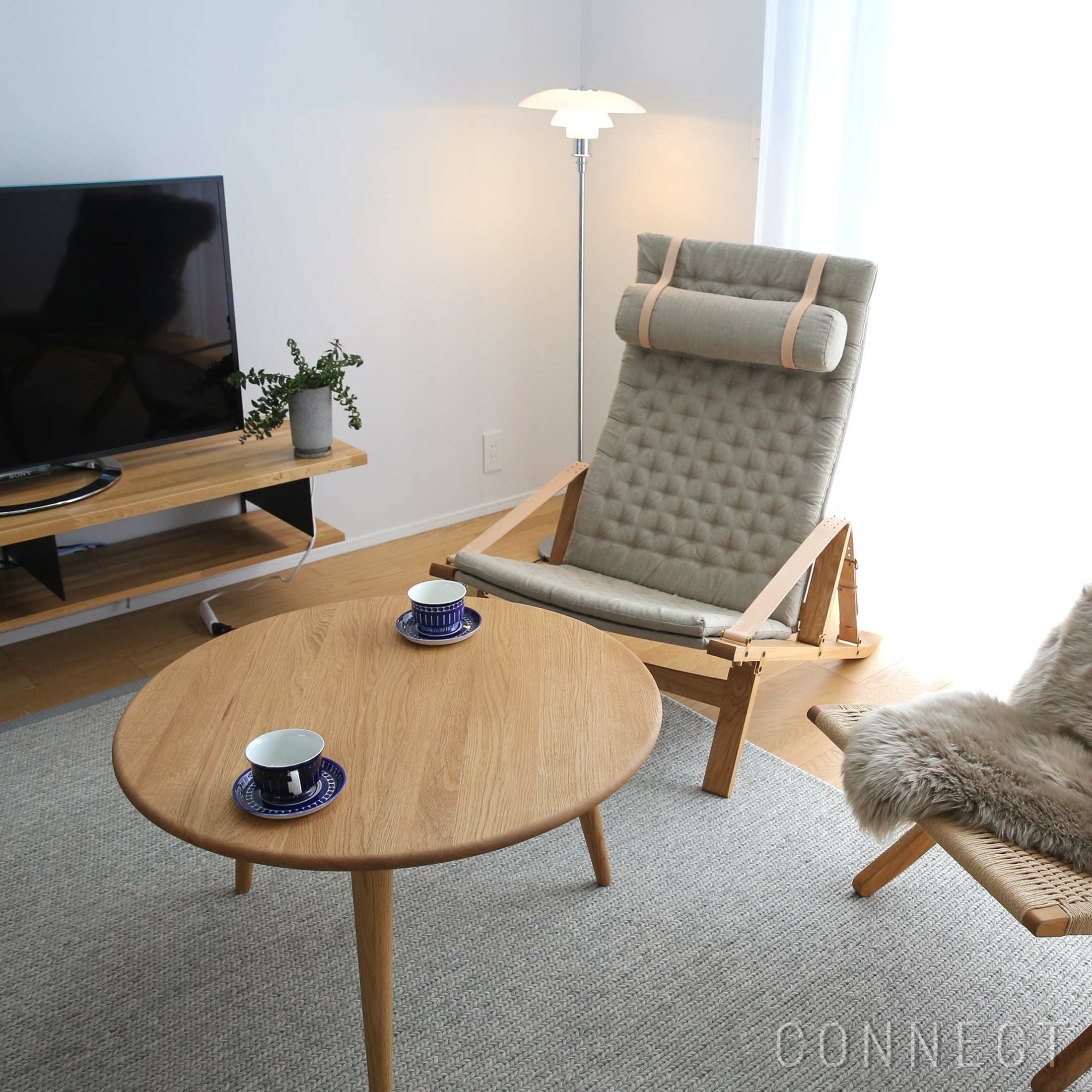 CARL HANSEN & SON　CH008　オーク材／オイル仕上　φ78cm LIVING SET キャンペーン対象・pt10倍】CARL HANSEN & SON（カール