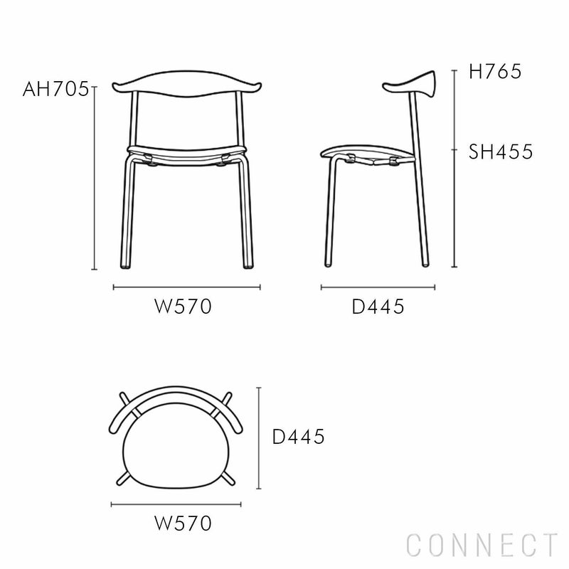  CARL HANSEN & SON（カール・ハンセン＆サン） / CH88P / オーク材・オイル仕上げ・ステンレス脚 / Thor 301 / ダイニングチェア