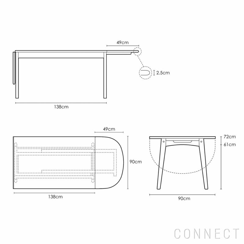 CARL HANSEN&SON （カールハンセン＆サン） CH006 / ダイニングテーブル オーク材・オイルフィニッシュ