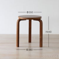 Artek（アルテック） / STOOL 60（スツール60） / バーチ材・ウォルナットステイン仕上げ