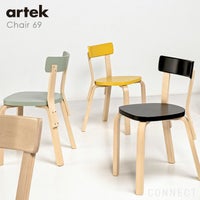 Artek（アルテック） / CHAIR 69（チェア69） / パイミオカラー / バーチ材 / 座面・イエローラッカー / チェア