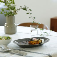 yumiko iihoshi porcelain （イイホシユミコ）/ Oval plate L / オーバルプレート　L (moon gray)