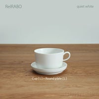 yumiko iihoshi porcelain （イイホシユミコ） ReIRABO（リイラボ） ラウンドプレート Lサイズ〈quiet white〉