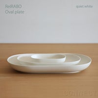 yumiko iihoshi porcelain （イイホシユミコ） ReIRABO（リイラボ） オーバルプレート Sサイズ〈quiet white〉
