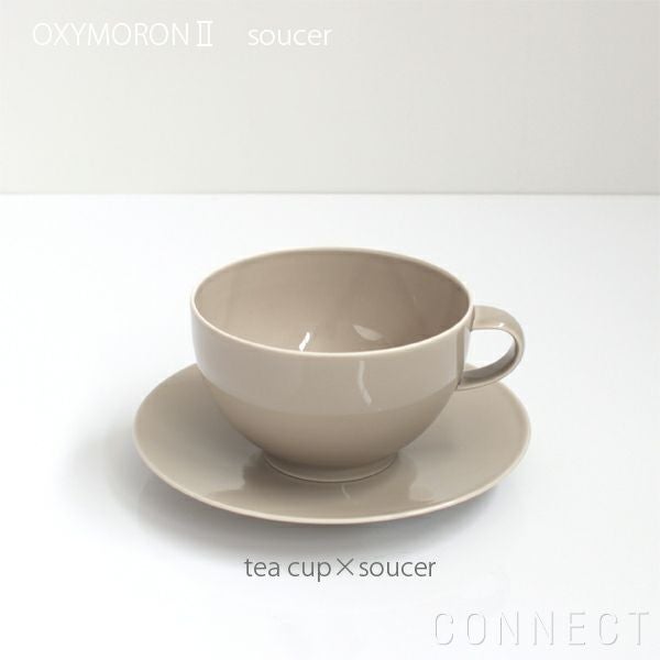 yumiko iihoshi porcelain （イイホシユミコ） OXYMORONⅡ（オクシモロン2）ソーサー グレー