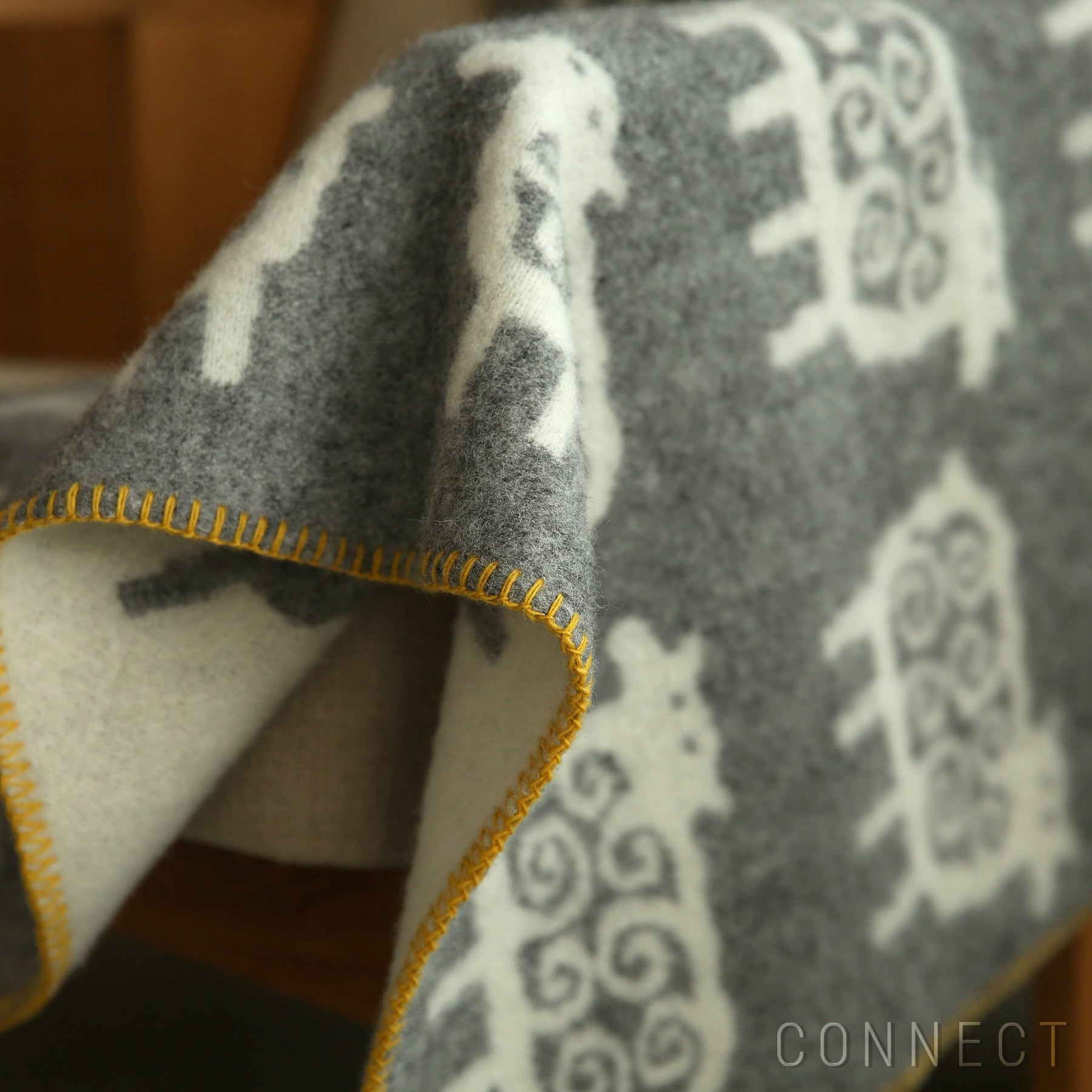 KLIPPAN（クリッパン） ウールブランケット〈ベングトのヒツジ〉 ハーフサイズ90×130cm